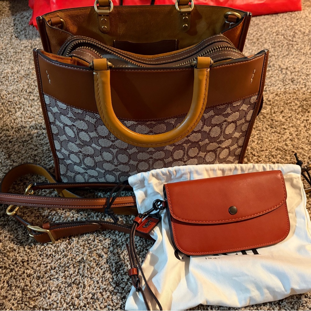 Coach jacquard rogue 30 bundle